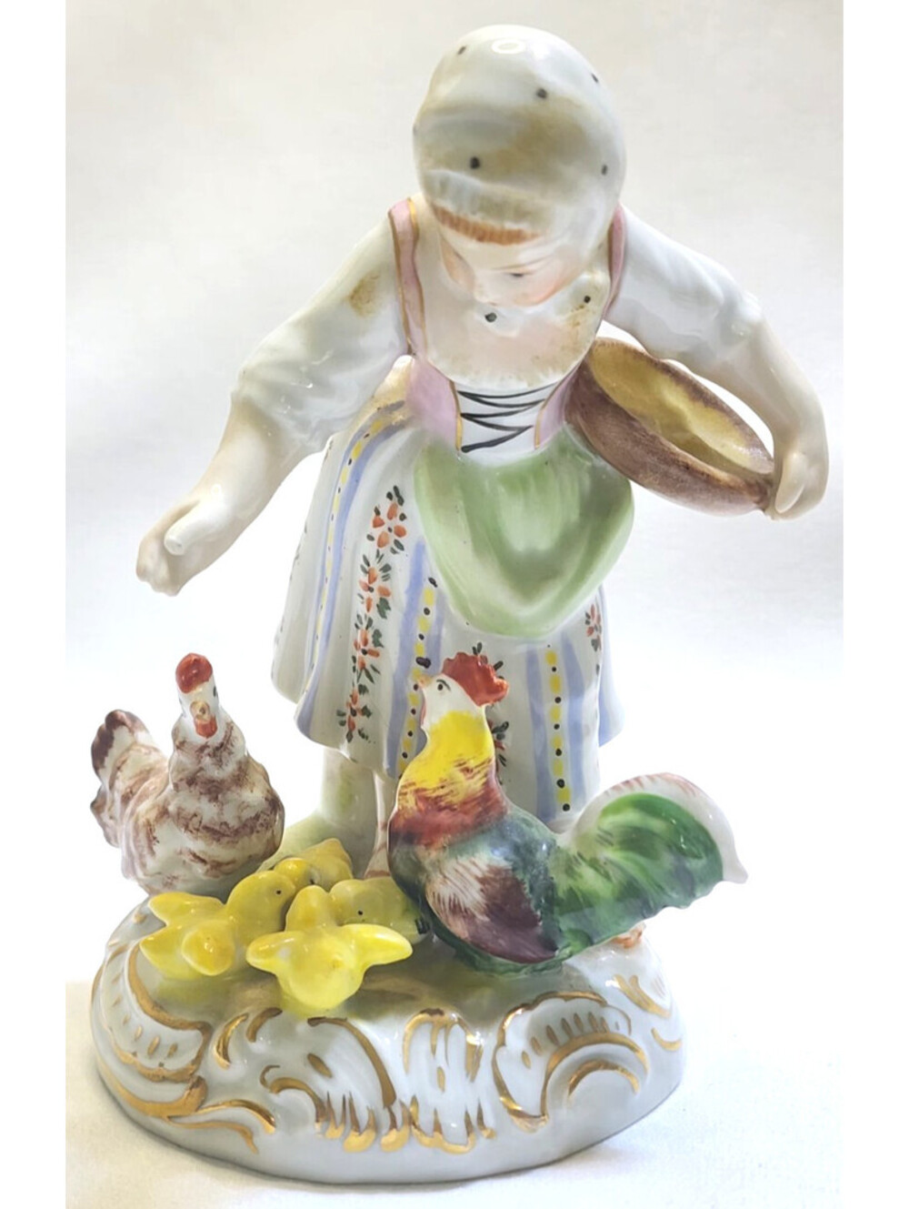 Antigue German Dresden Volkstedt Ceramic Figure